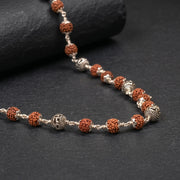 Certified 5 Mukhi Rudraksha for 925 silver mantra Mala