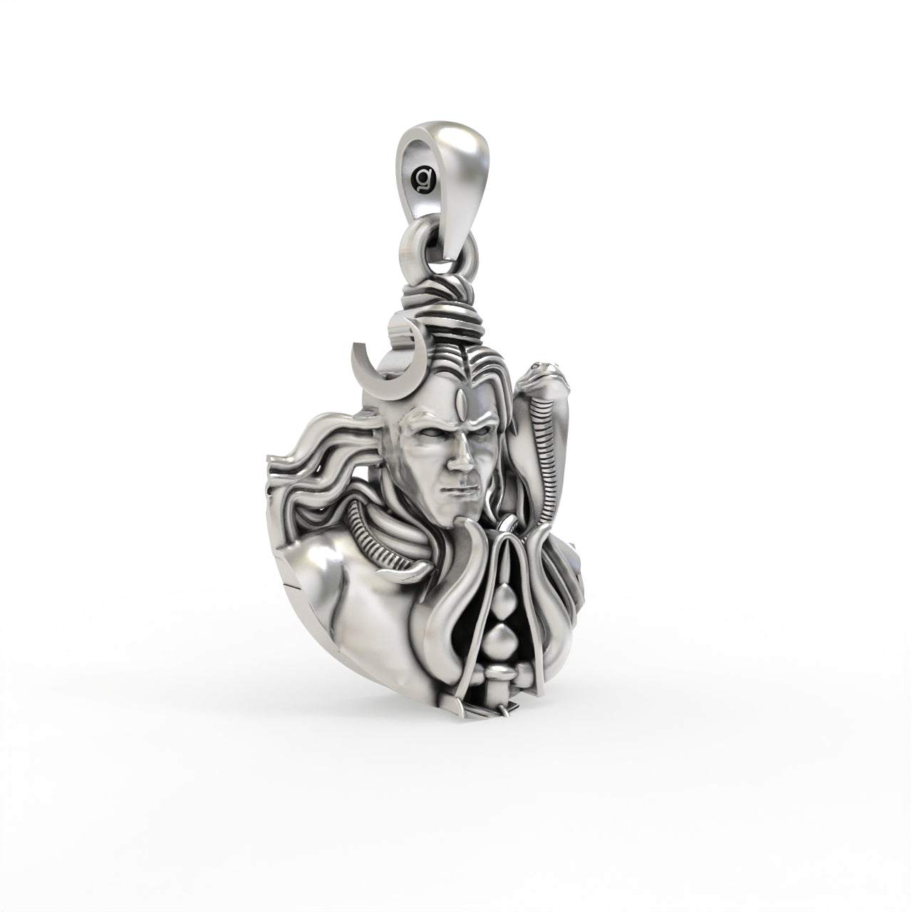 Mahadev Pendant for Babies & Small Kids – 925 Sterling Silver Mini Pendant Necklace