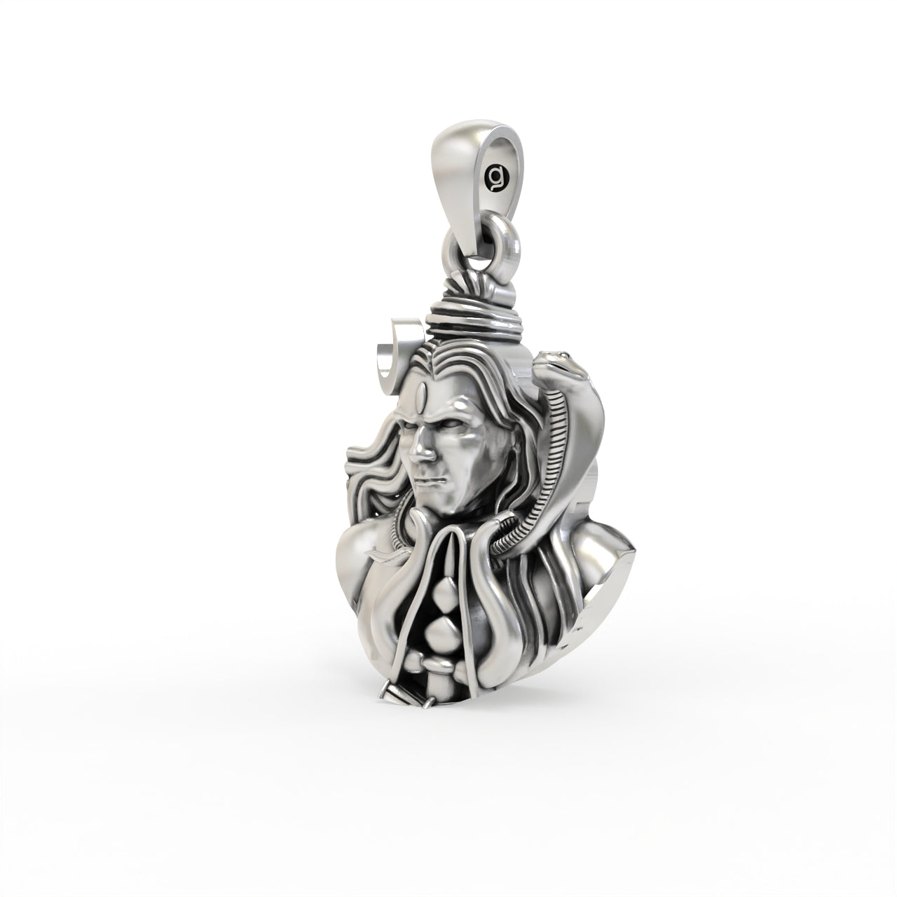 Mahadev Pendant for Babies & Small Kids – 925 Sterling Silver Mini Pendant Necklace