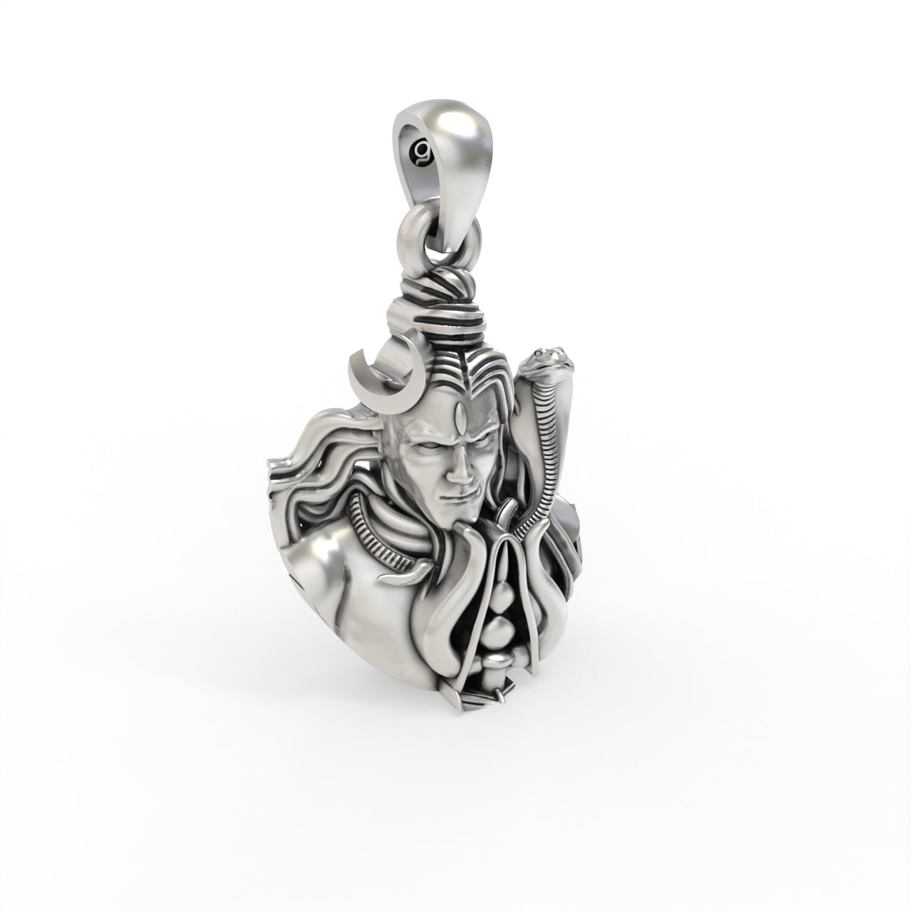 Mahadev Pendant for Babies & Small Kids – 925 Sterling Silver Mini Pendant Necklace