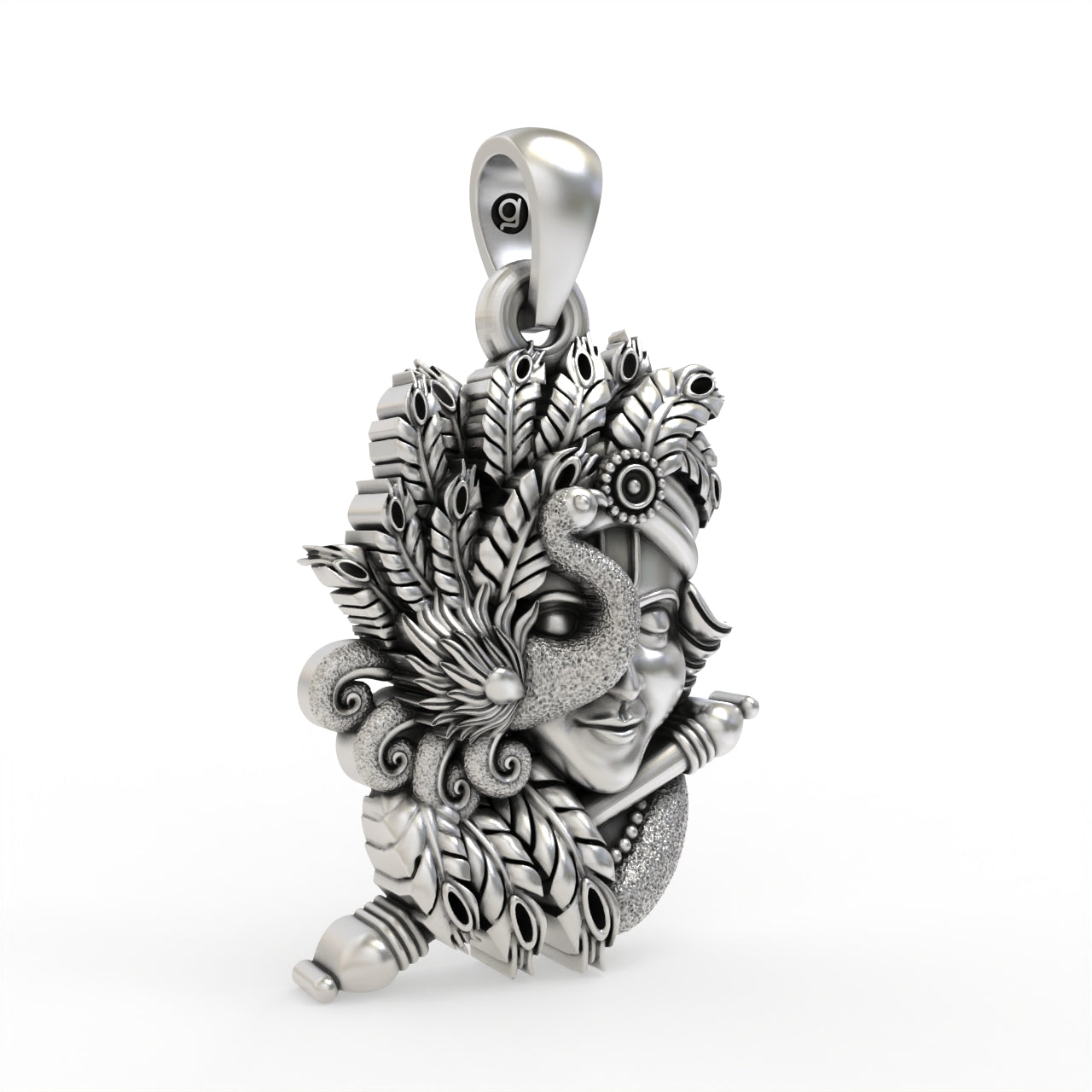 Krishna Pendant for Babies & Small Kids – 925 Sterling Silver Mini Pendant Necklace