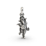 925 silver Ganeshji pendant front view,