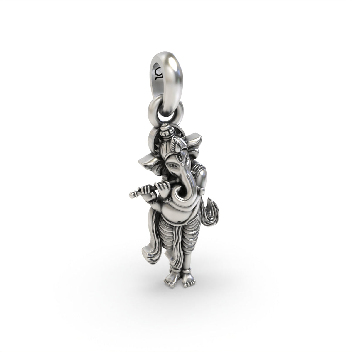 925 silver Ganesha pendant for devotional wear