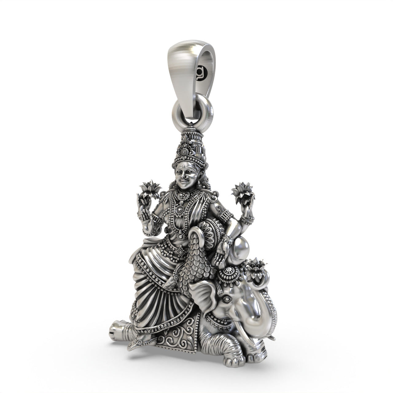 Kamalatmika Silver Pendant – Lotus Grace, Abundance & Divine Beauty