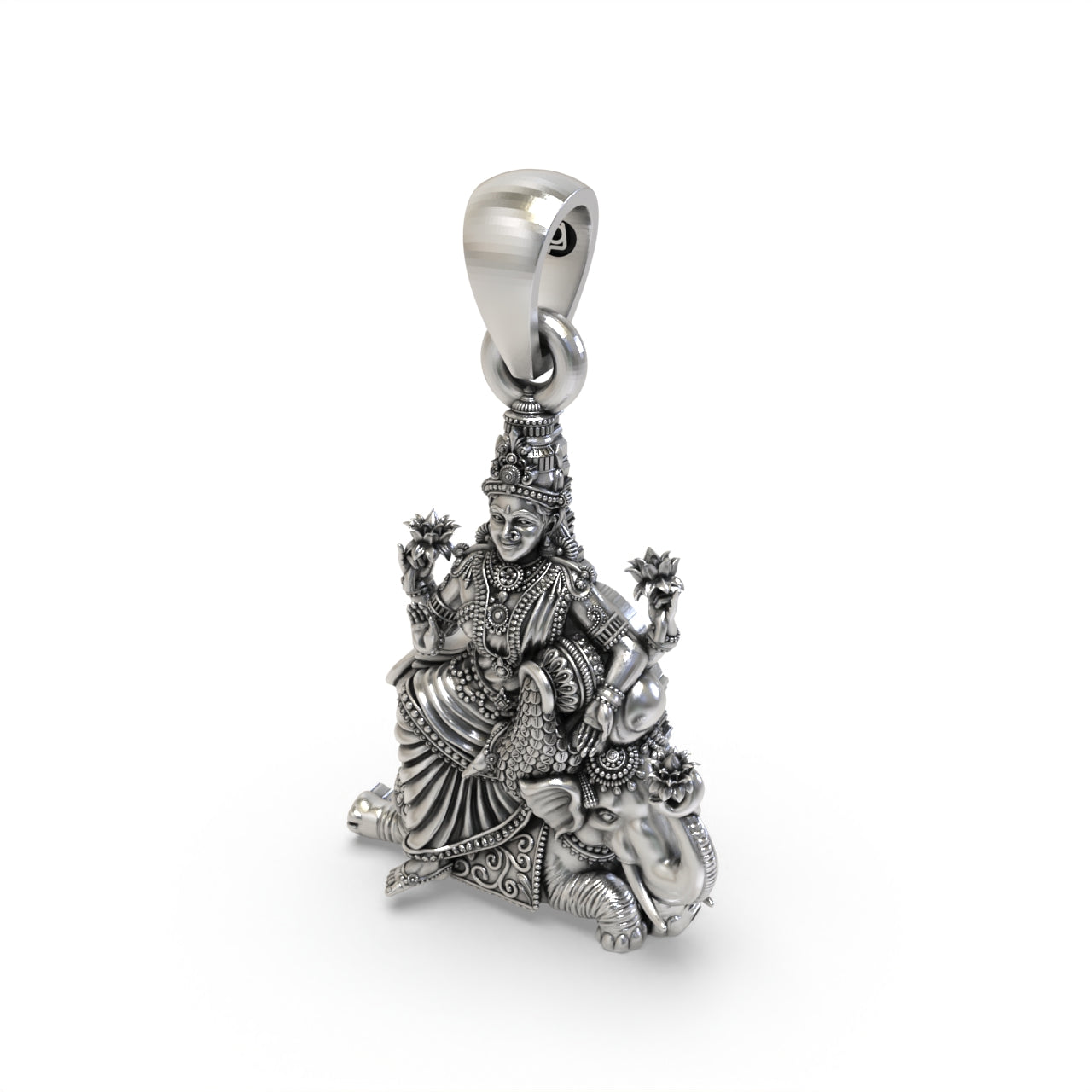 Kamalatmika Silver Pendant – Lotus Grace, Abundance & Divine Beauty