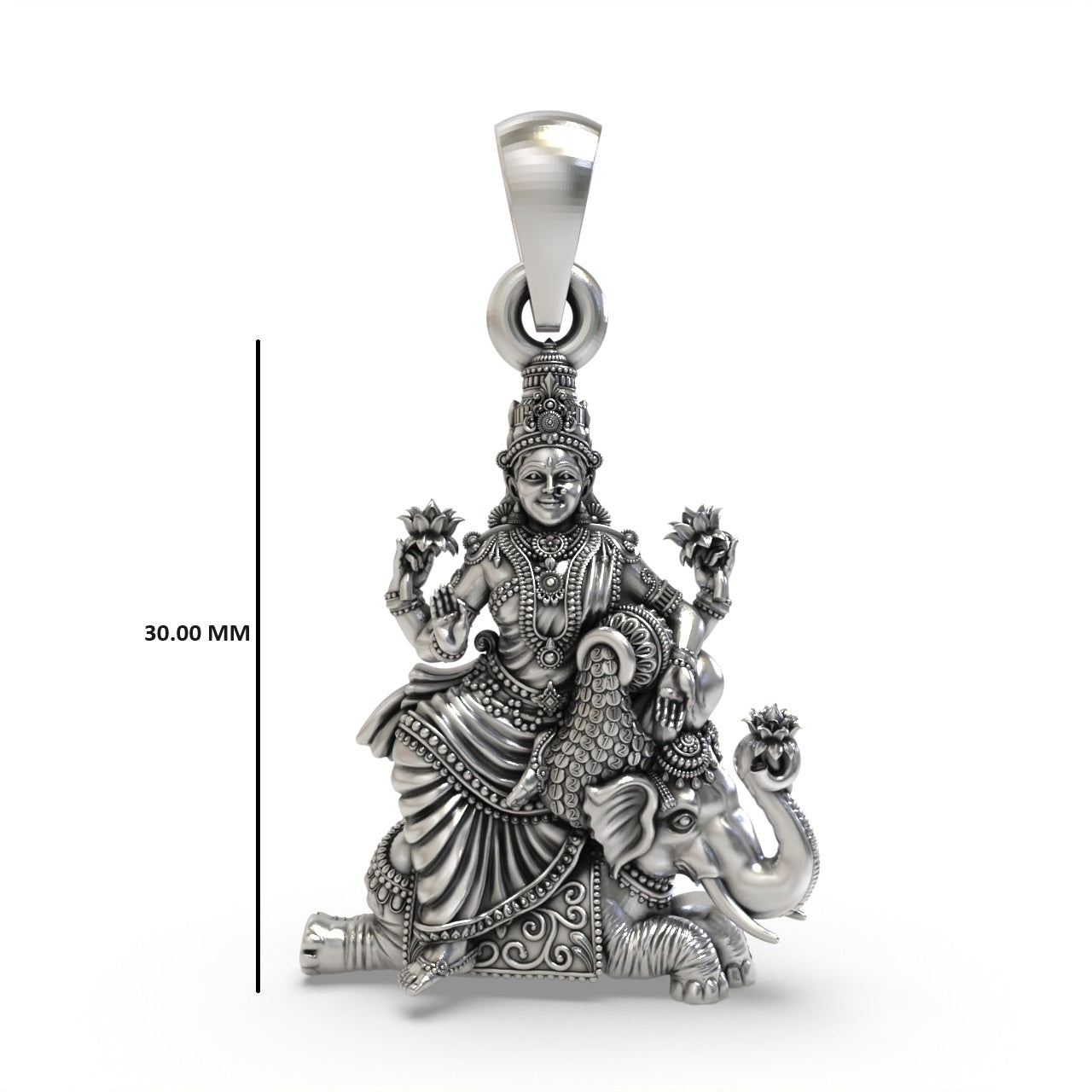Kamalatmika Silver Pendant – Lotus Grace, Abundance & Divine Beauty