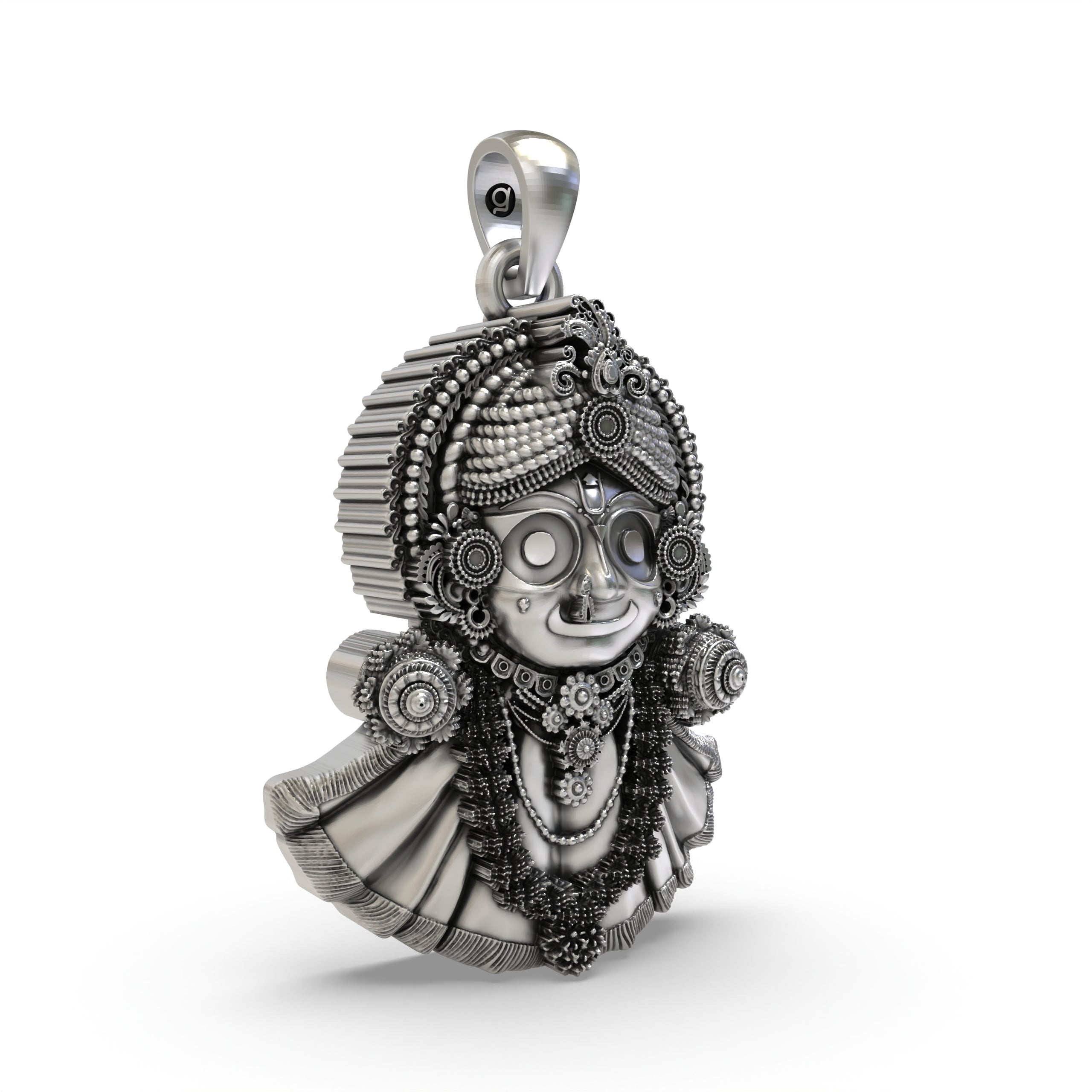 925 Silver Jagannath Pendant