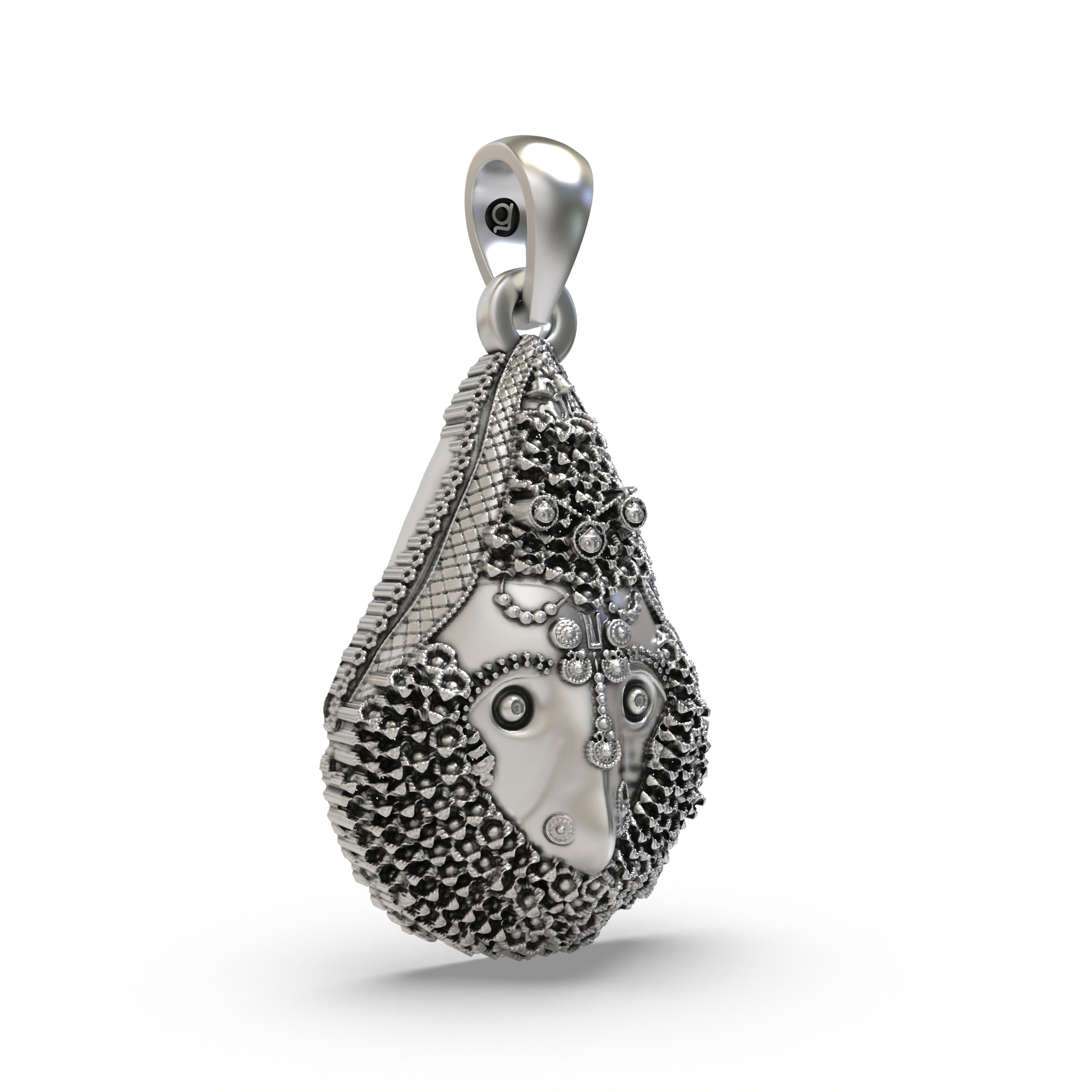 925 Silver Delhi Kali Maa Pendant – Fierce Goddess Kali Spiritual Jewelry
