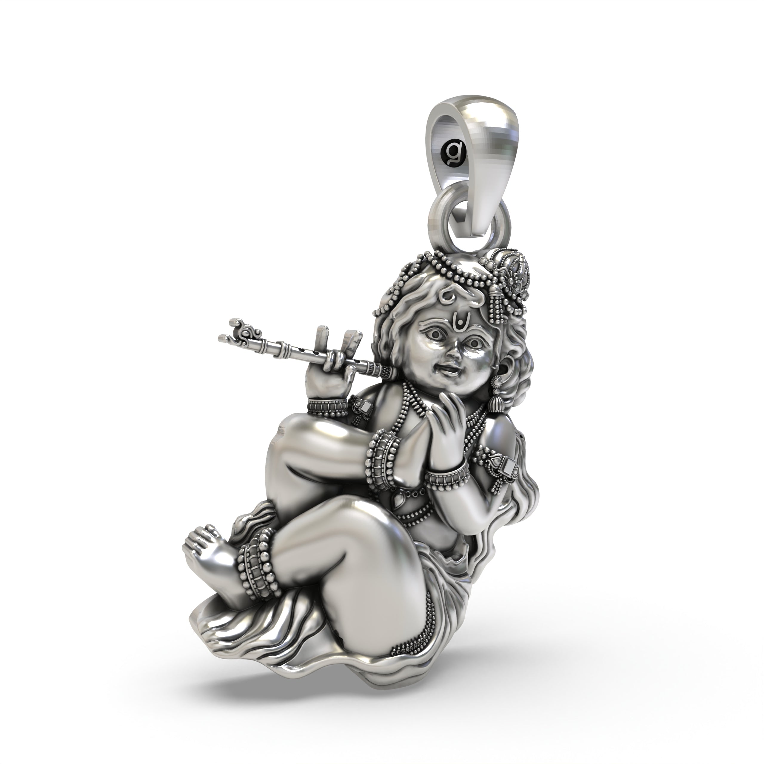 925 Silver Bal Gopal Pendant – Divine Baby Krishna Jewelry