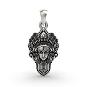 925 Silver Durga Maa Face Pendant | Divine Shakti Jewelry | Powerful Protection Amulet for Men & Women