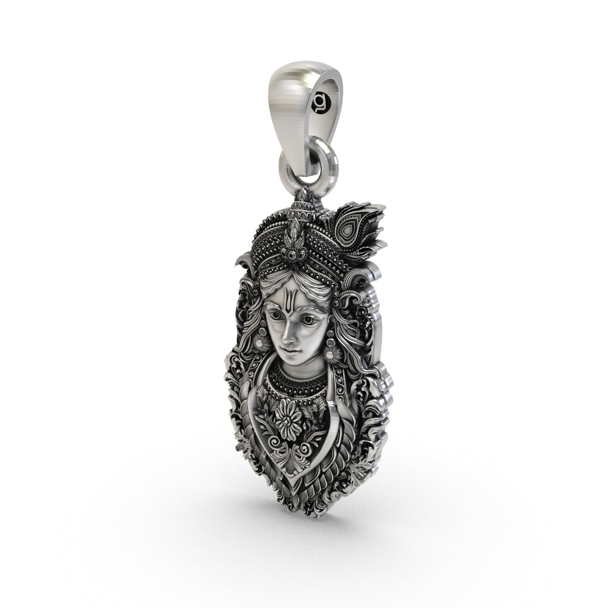 925 Silver Krishna Pendant | Shree Krishna Jewelry for Men & Women | Spiritual Hindu God Necklace | Bal Krishna Locket | Divine Gift for Devotees