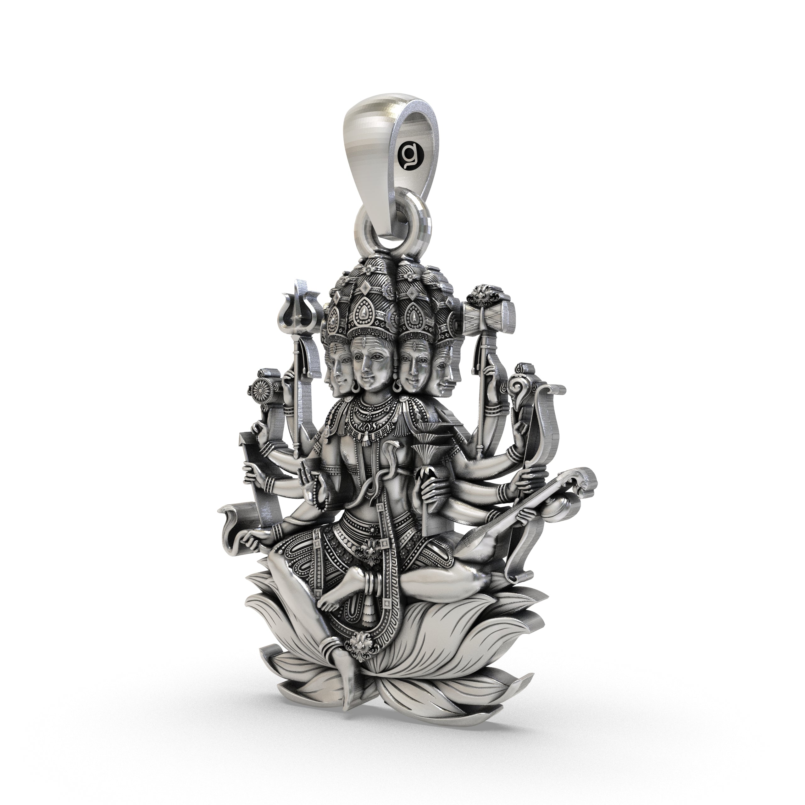 925 Silver Panchmukhi Shiva Pendant – Powerful Five-Faced Mahadev Amulet for Protection & Spiritual Energy