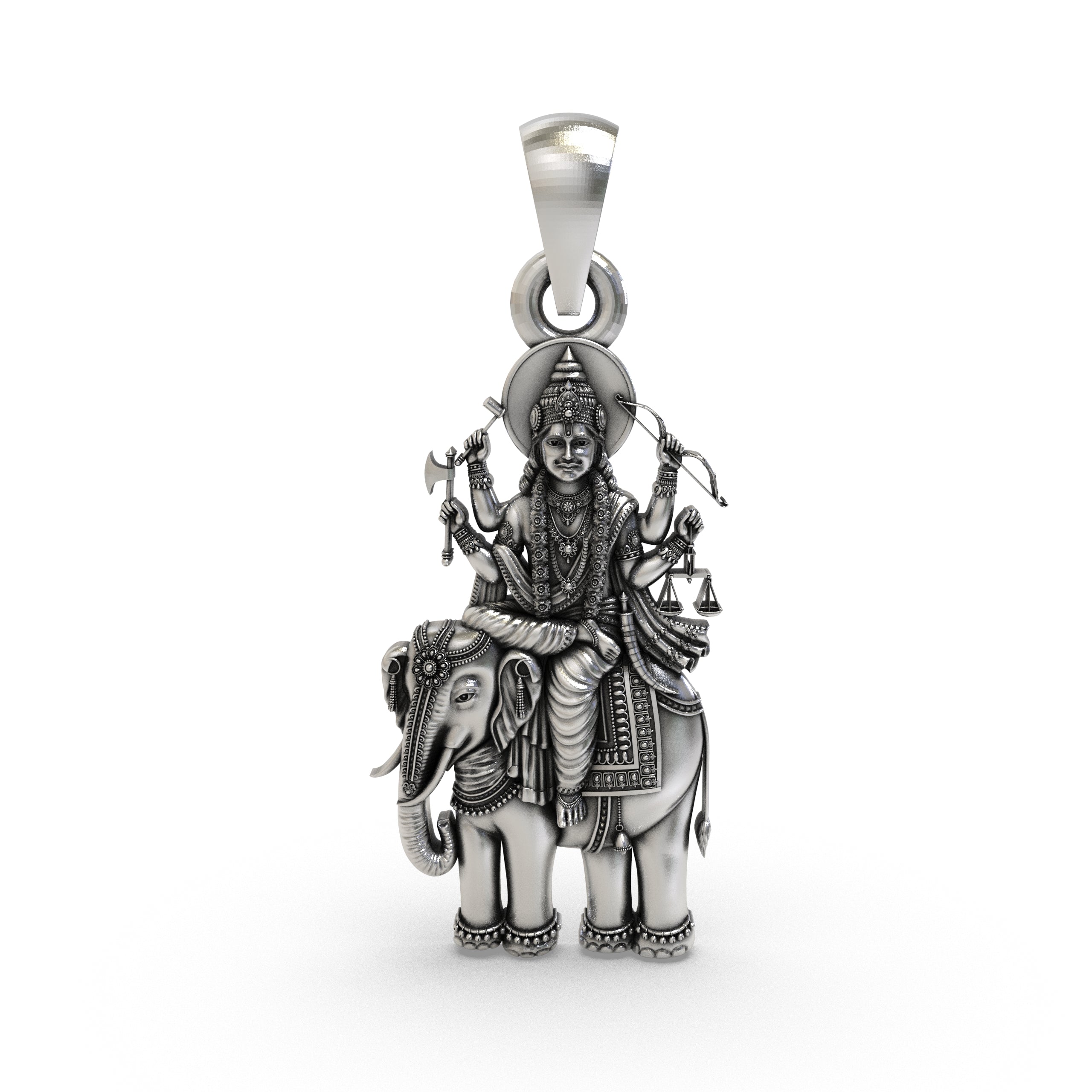 925 Silver Brihaspati Pendant | Guru Graha Devta Jewelry for Wisdom & Fortune | Spiritual Planetary Pendant for Astrology & Pooja