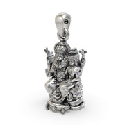 925 Silver Lakshmi Narasimha Pendant | Oxidized Temple Finish