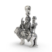 925 Silver Durga Maa Pendant | Sherawali Simhavahini Idol