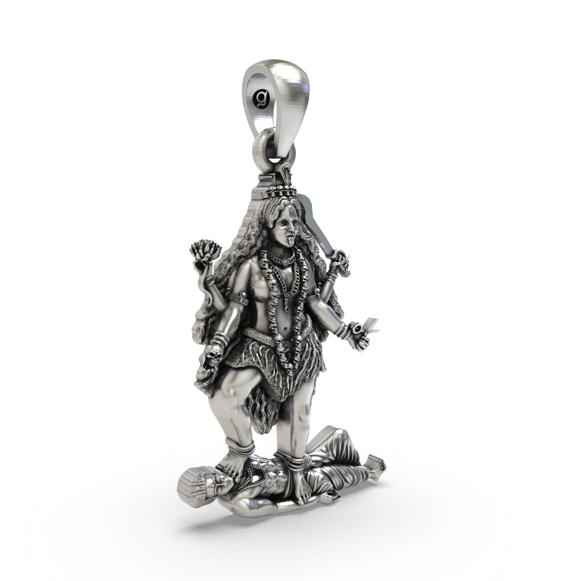 Tara Mahavidya 925 Silver Pendant for Protection & Healing