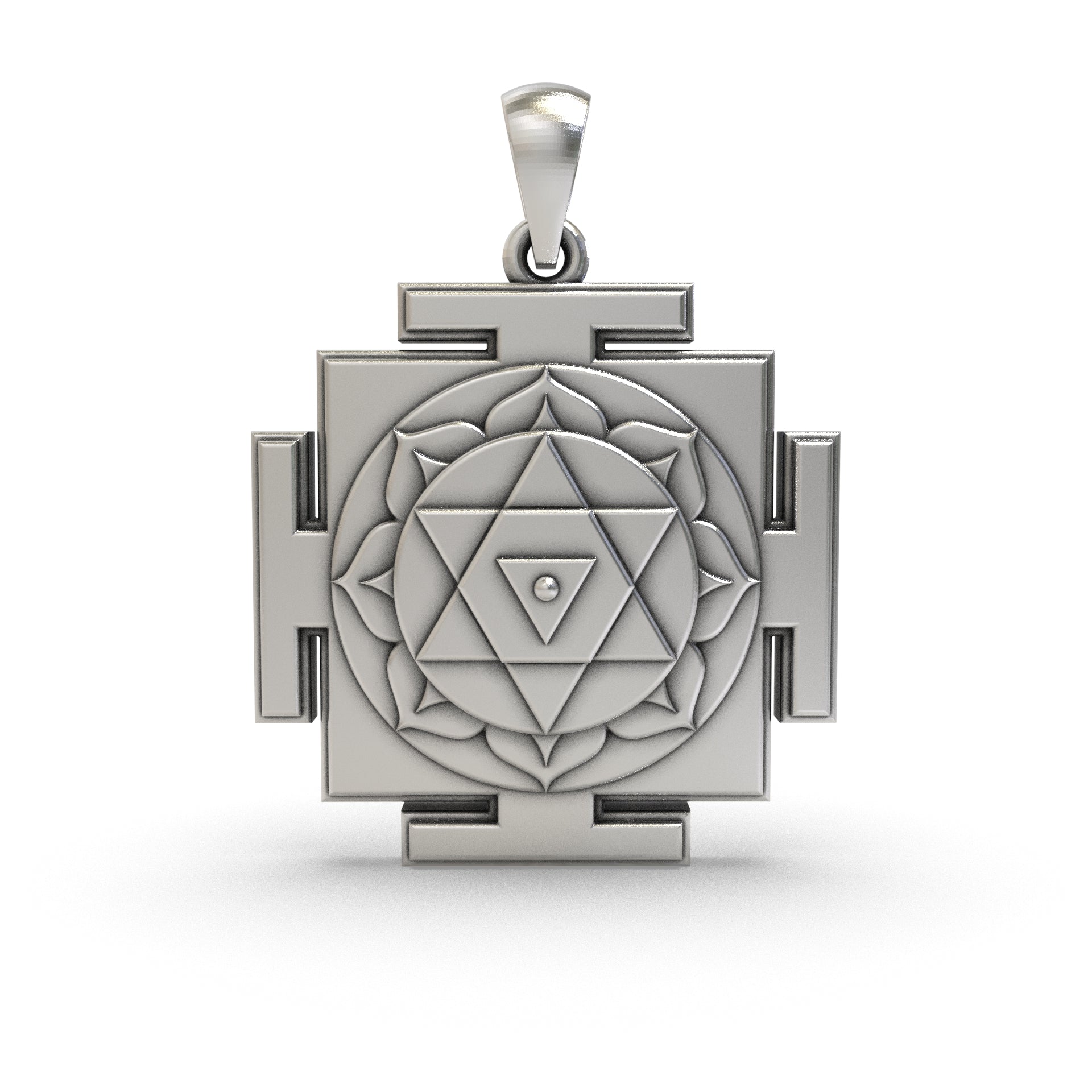 925 Silver Dhumavati Yantra Pendant – Sacred Symbol for Protection, Transformation & Negativity Removal