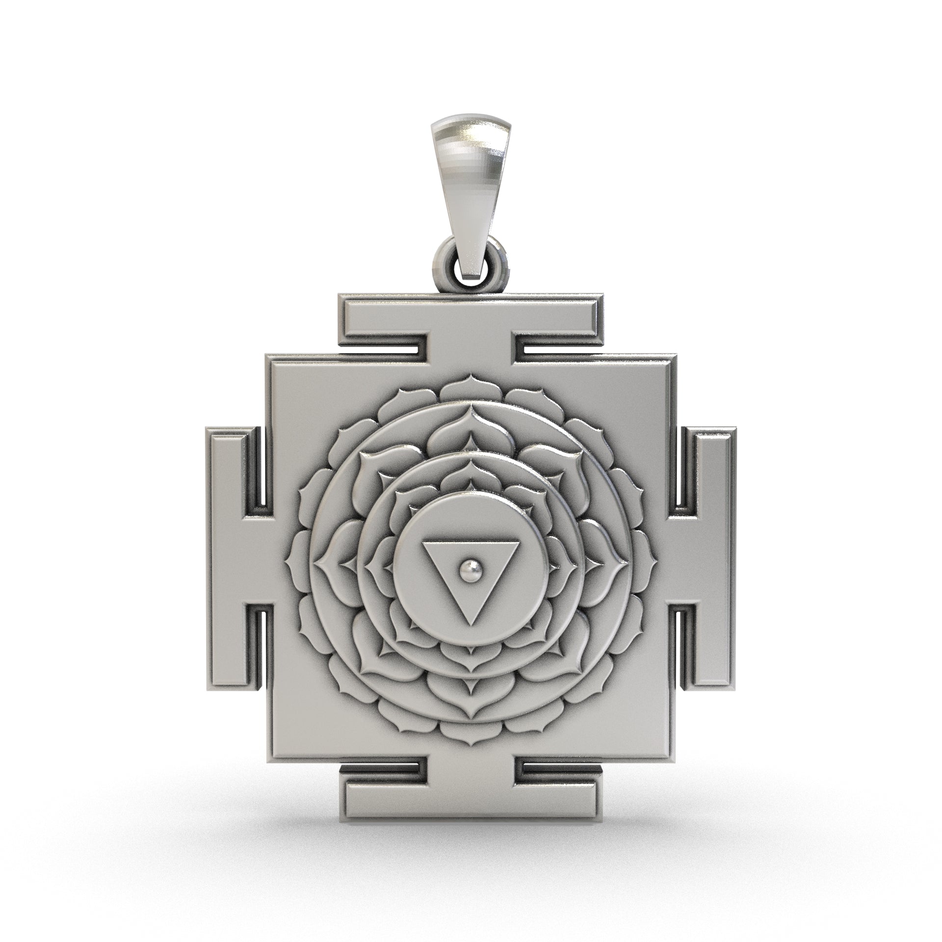 925 Silver Matangi Yantra Pendant – Sacred Symbol for Wisdom, Creativity & Powerful Communication