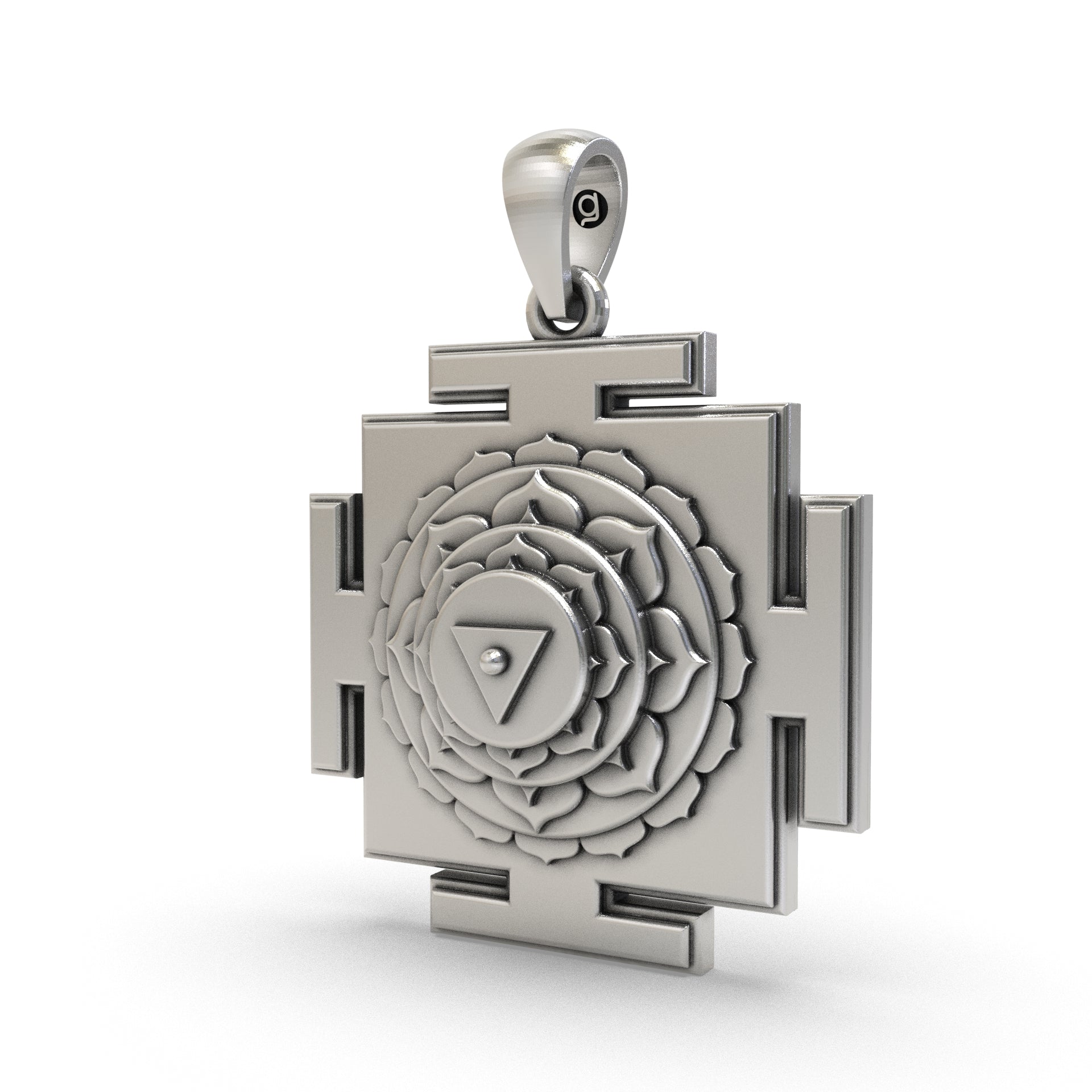 925 Silver Matangi Yantra Pendant – Sacred Symbol for Wisdom, Creativity & Powerful Communication