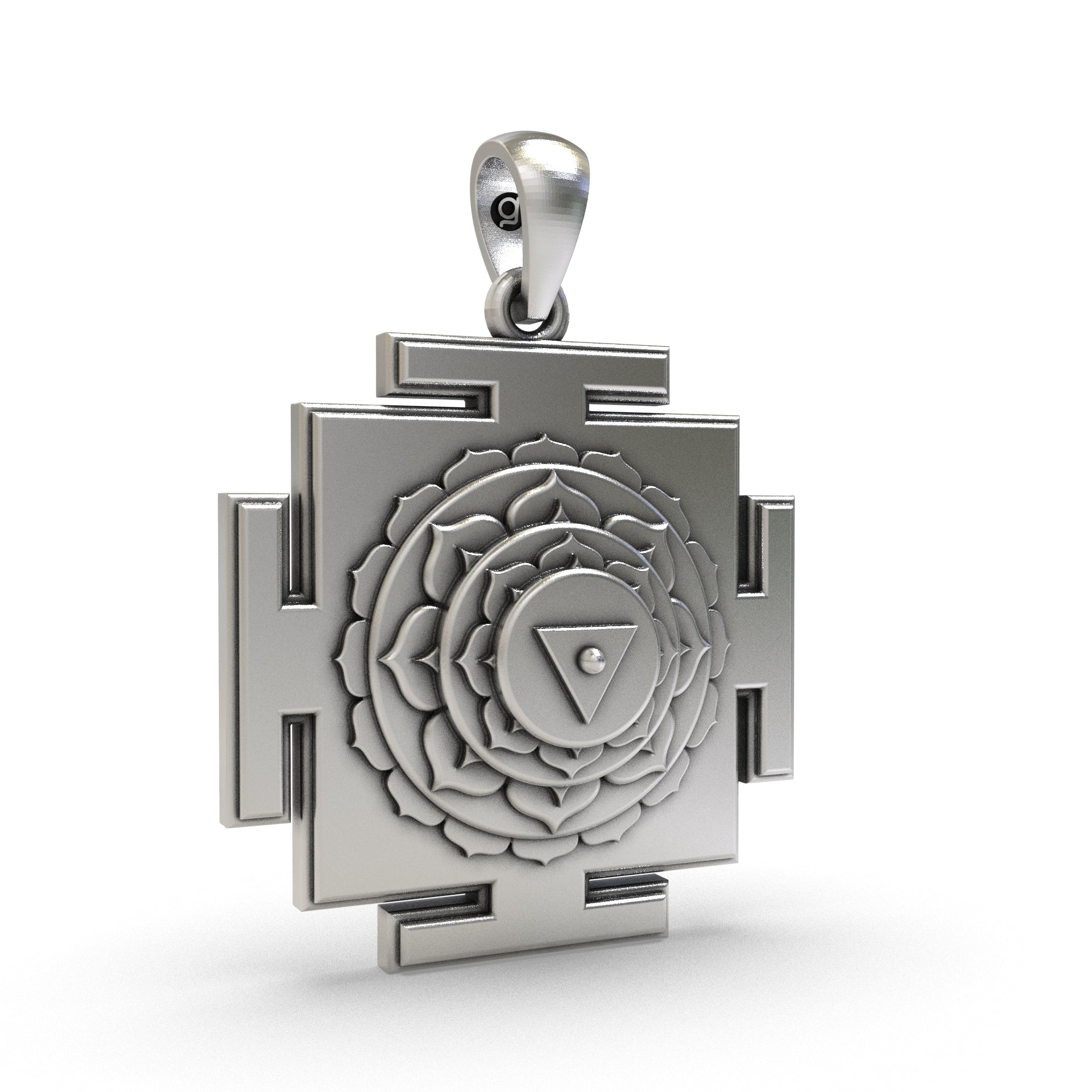 925 Silver Matangi Yantra Pendant – Sacred Symbol for Wisdom, Creativity & Powerful Communication