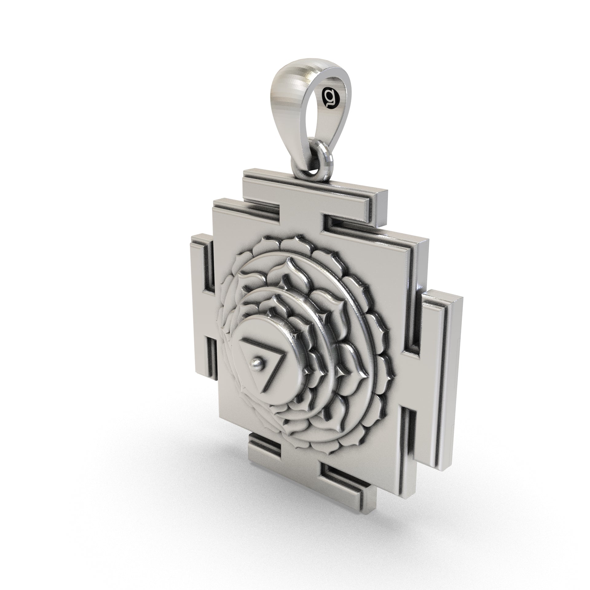 925 Silver Matangi Yantra Pendant – Sacred Symbol for Wisdom, Creativity & Powerful Communication