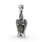 925 Silver Garuda Pendant – Sacred Vishnu Vahana Symbol for Protection, Courage & Divine Strength
