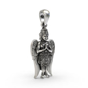 925 Silver Garuda Pendant – Sacred Vishnu Vahana Symbol for Protection, Courage & Divine Strength