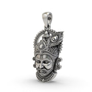 Khatu Shyam Ji silver pendant detail