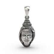 925 silver Shiv Ji Shankh pendant front view