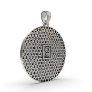 Navagraha silver pendant back detailed design