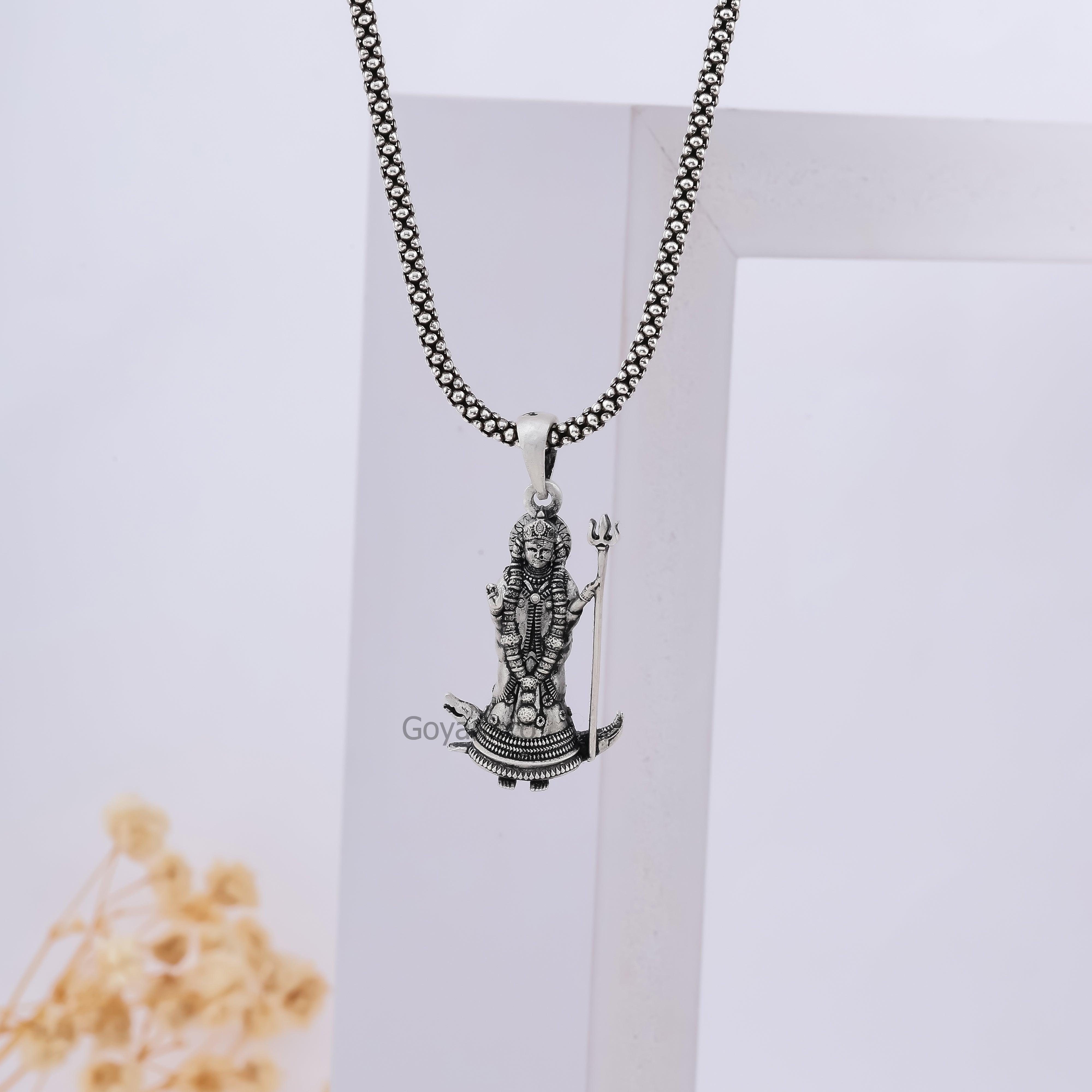 925 Silver Khodiyar Maa Pendant | Inspired by Kagwad Khodaldham Idol