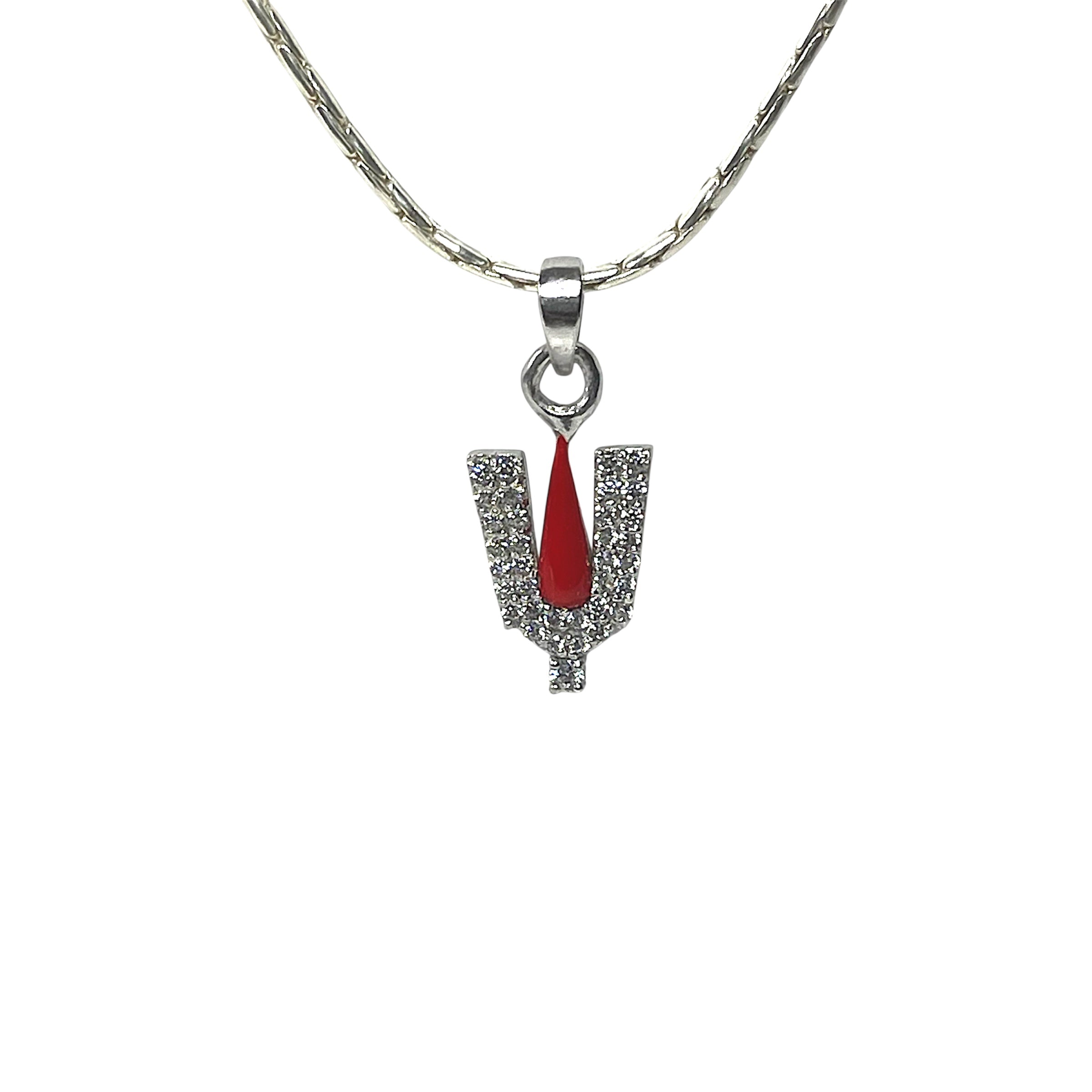 925 Sterling Silver Venkateswara Tilak Pendant with Premium Mina Work & Diamond Work | Tirupati Balaji Divine Protection Locket for Men & Women