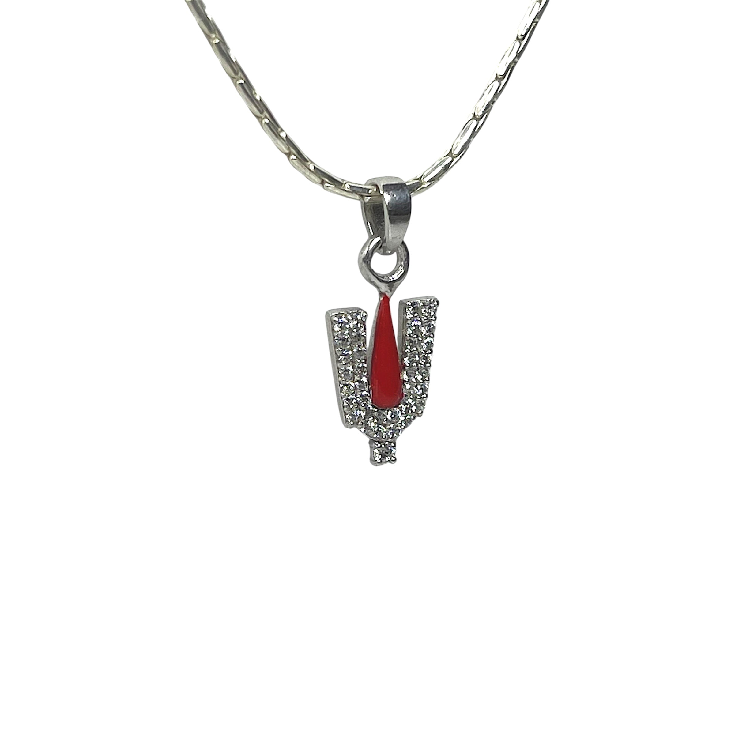 925 Sterling Silver Venkateswara Tilak Pendant with Premium Mina Work & Diamond Work | Tirupati Balaji Divine Protection Locket for Men & Women