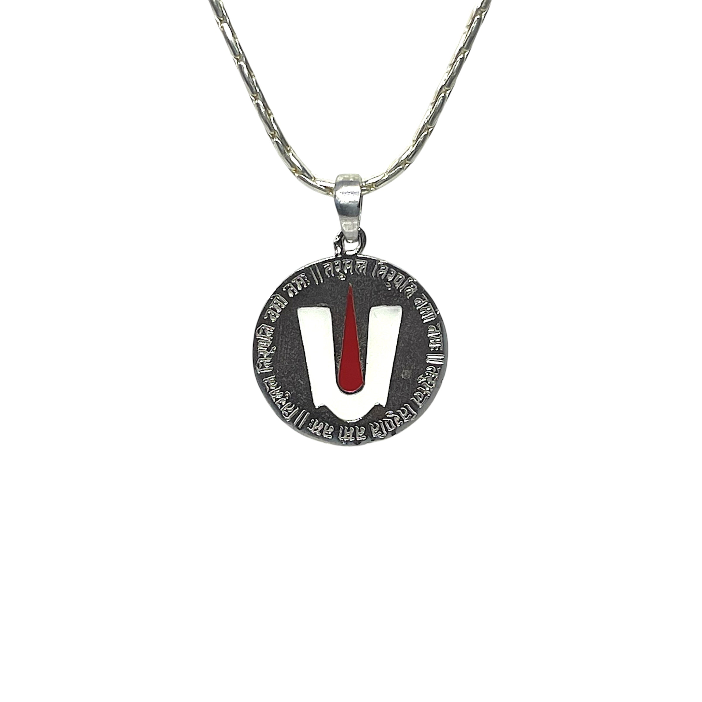 925 Sterling Silver Venkateswara Tilak Pendant with Premium Mina Work | Tirupati Balaji Namam Locket for Men & Women