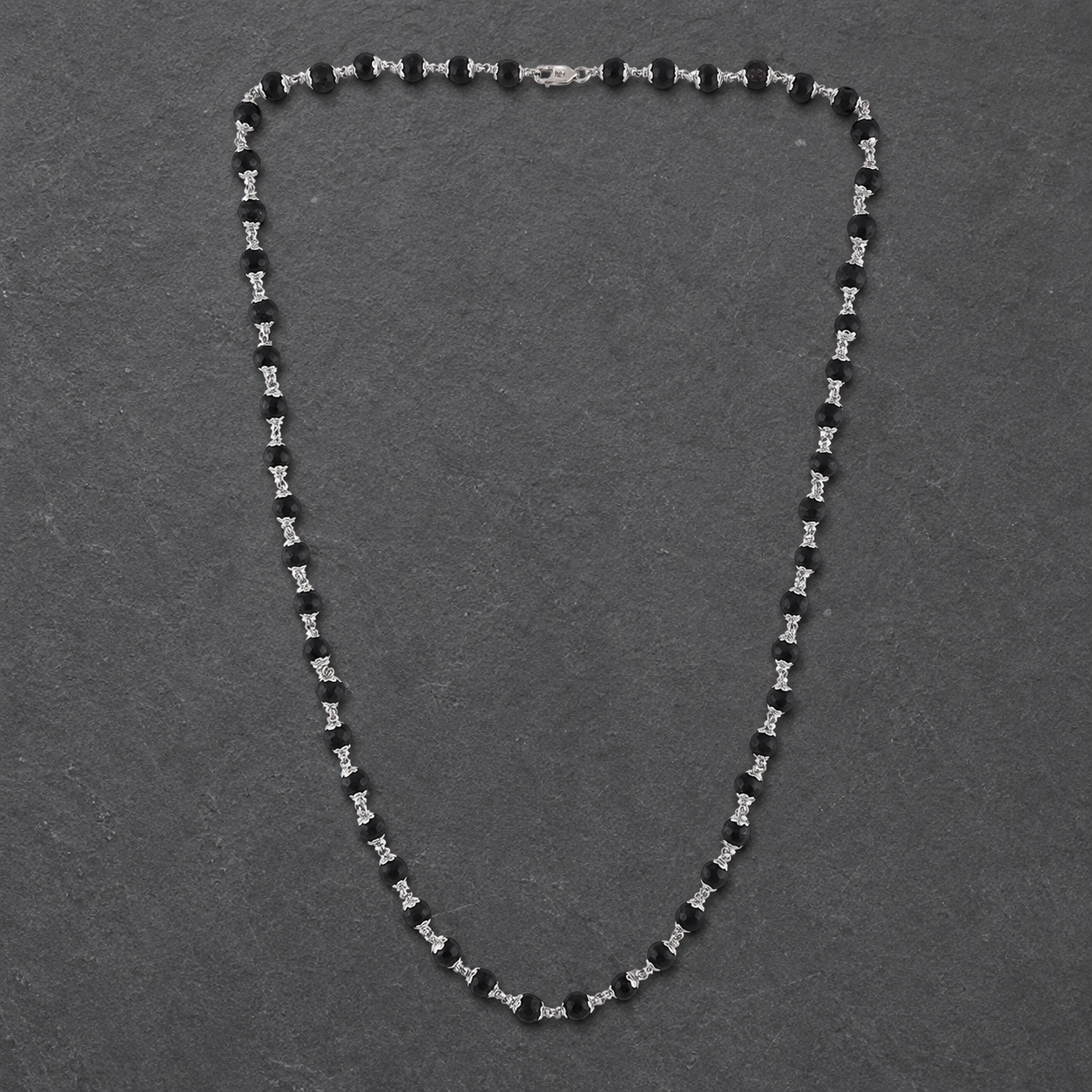 Premium Karungali bead Mala styled for meditation