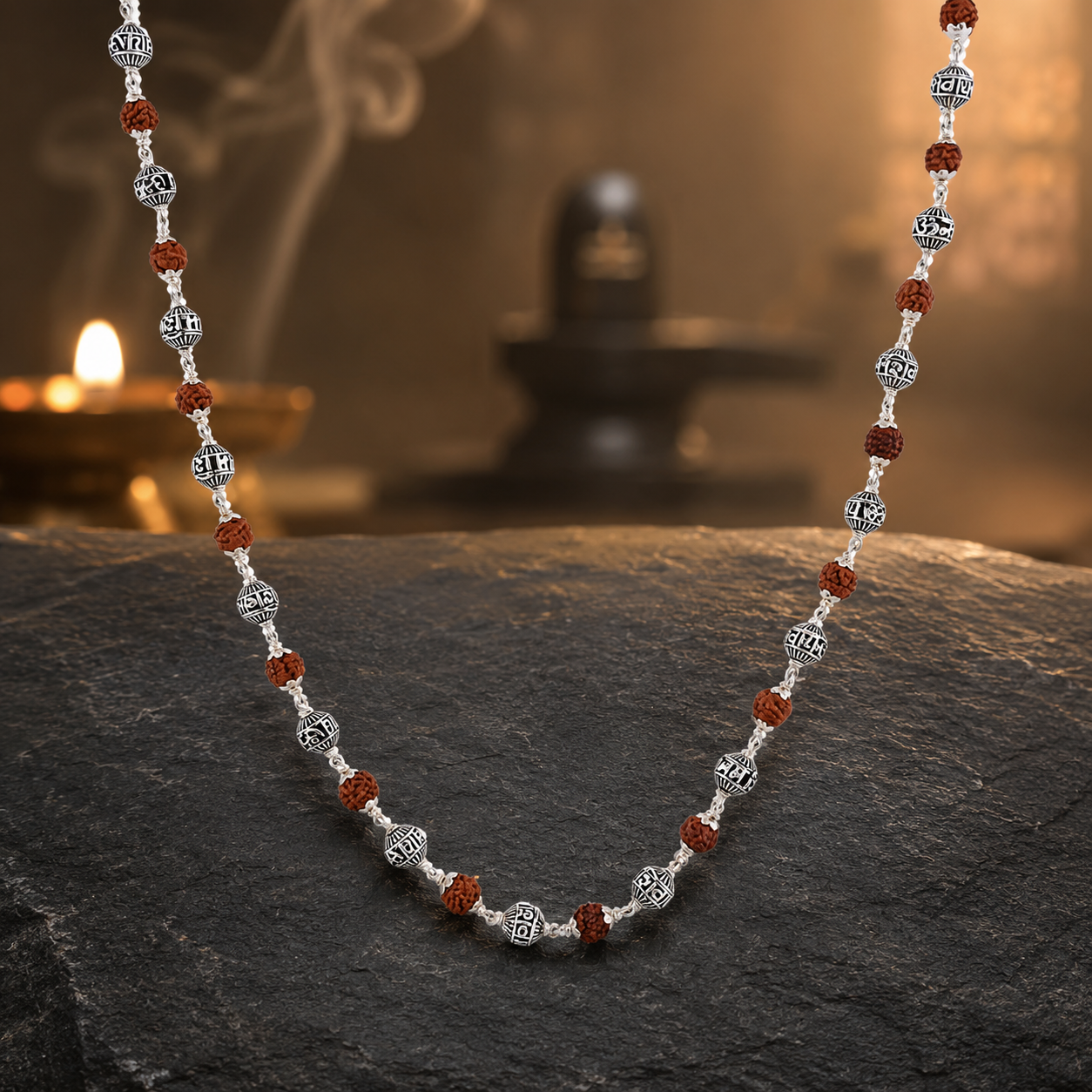Premium Shiva devotional Rudraksha mala for meditation and gifting