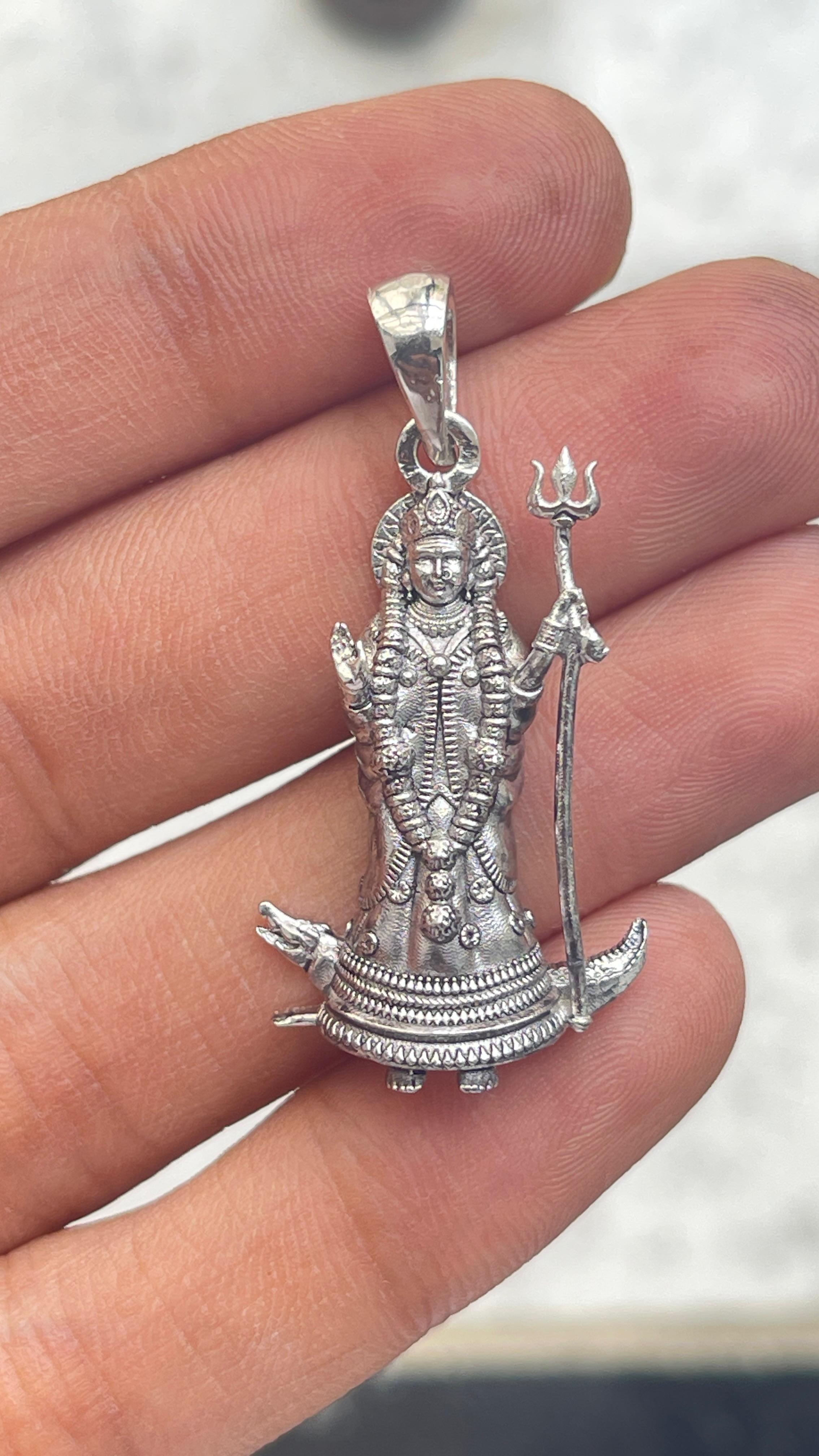 925 Silver Khodiyar Maa Pendant | Inspired by Kagwad Khodaldham Idol
