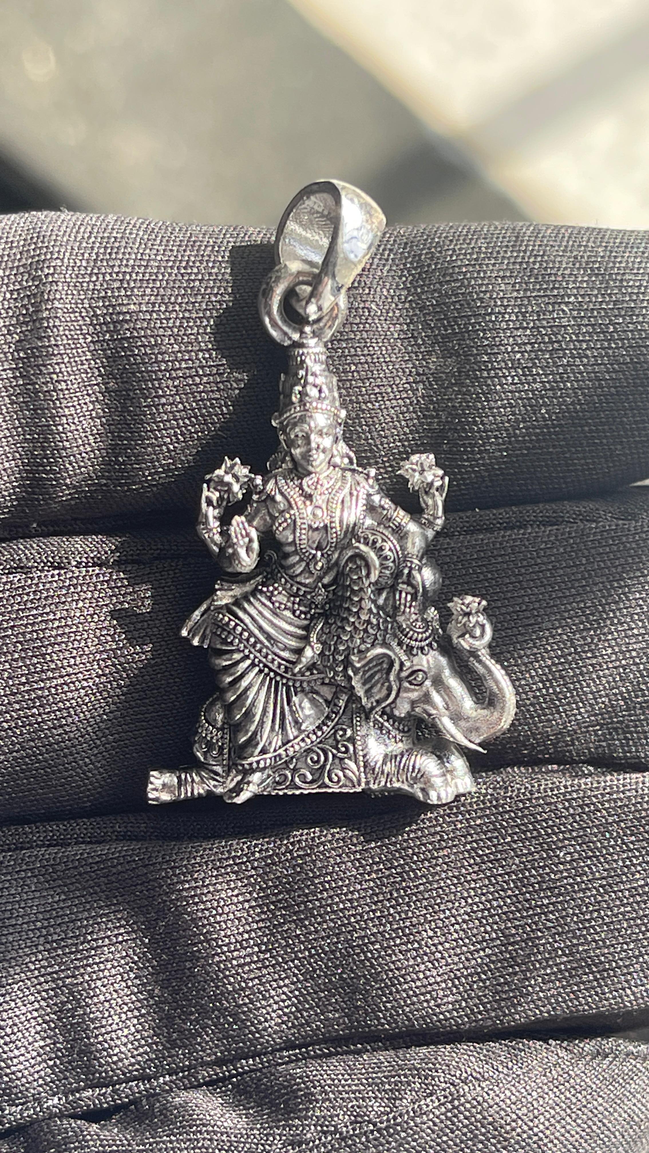 Kamalatmika Silver Pendant – Lotus Grace, Abundance & Divine Beauty