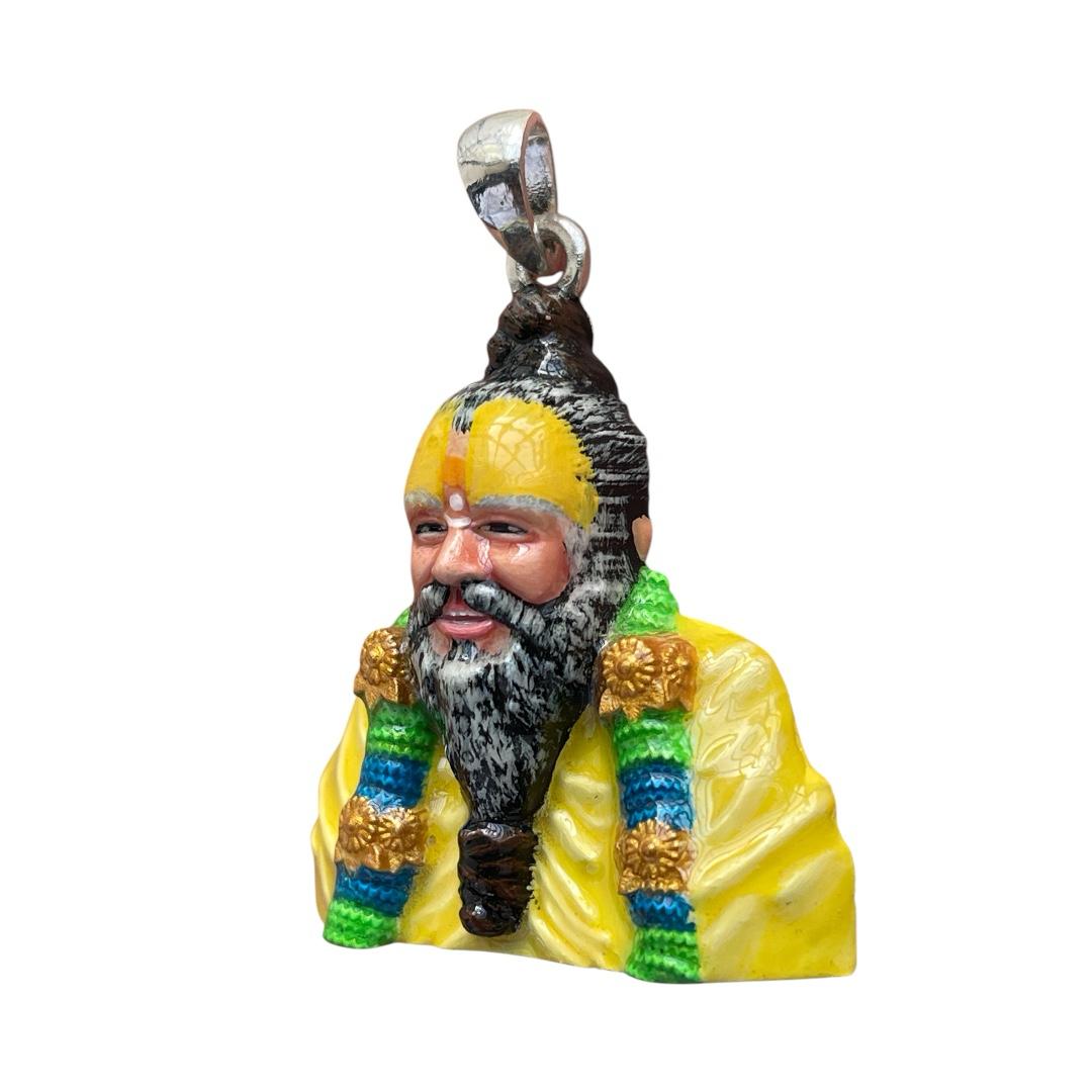 925 Silver Premanand Govind Sharan Pendant
