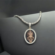 925 silver Hanumanji face pendant front view
