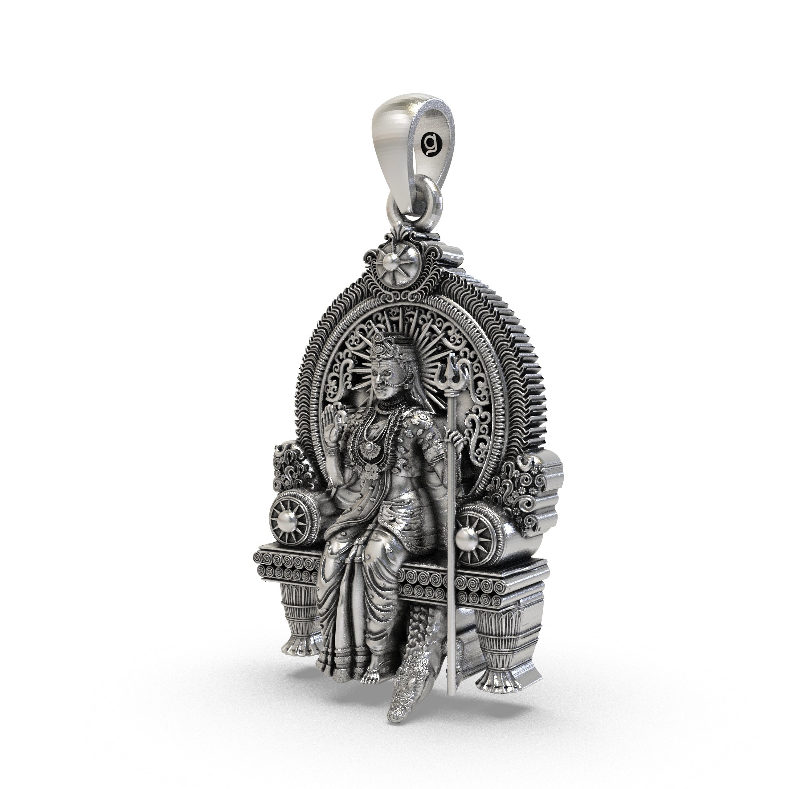 925 Silver Khodiyar Maa Pendant