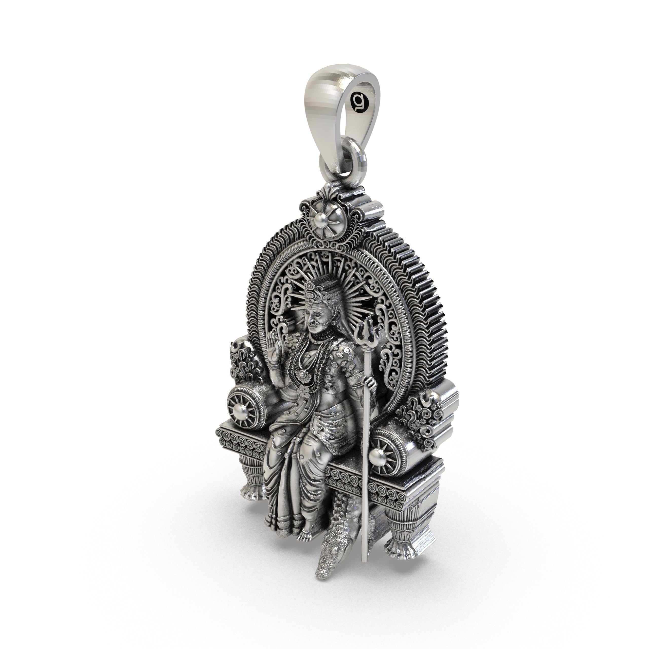 925 Silver Khodiyar Maa Pendant